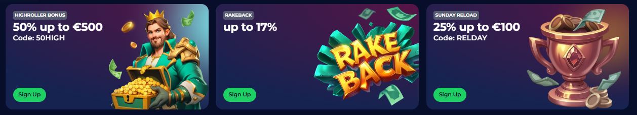 Earn rakeback rewards and weekly reload bonuses at NineWin